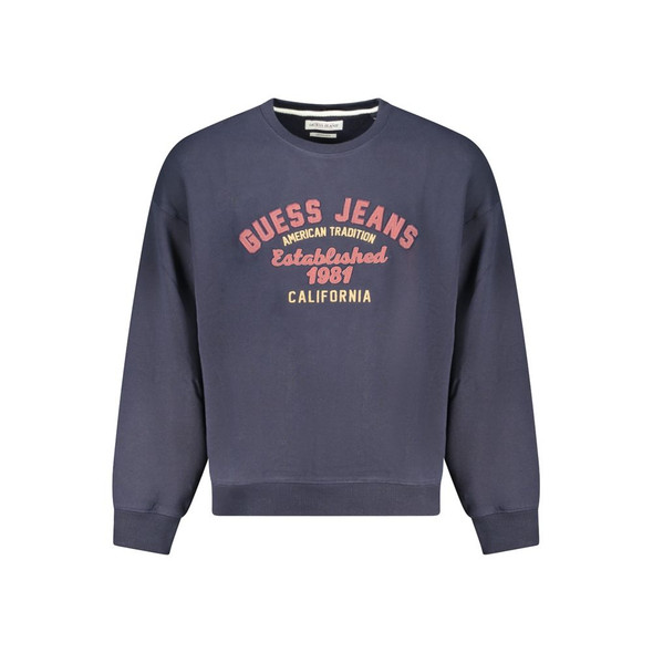 Guess Jeans Blue Cotton Sweater GU-35215 Guess Jeans Blue Cotton Sweater GU-35215