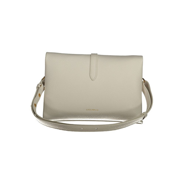 Coccinelle White Leather Handbag CO-35644 Coccinelle White Leather Handbag CO-35644