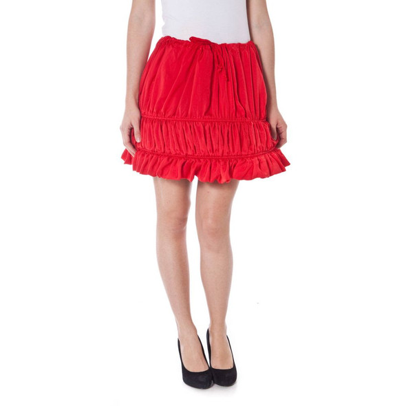 Denny Rose Red Polyester Skirt Denny Rose Red Polyester Skirt