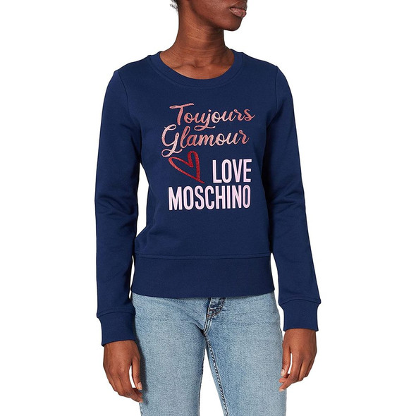 Blue Cotton Women Sweater Blue Cotton Women Sweater
