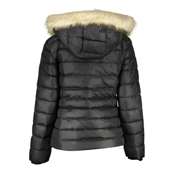 Tommy Hilfiger Black Polyester Jackets & Coat Tommy Hilfiger Black Polyester Jackets & Coat