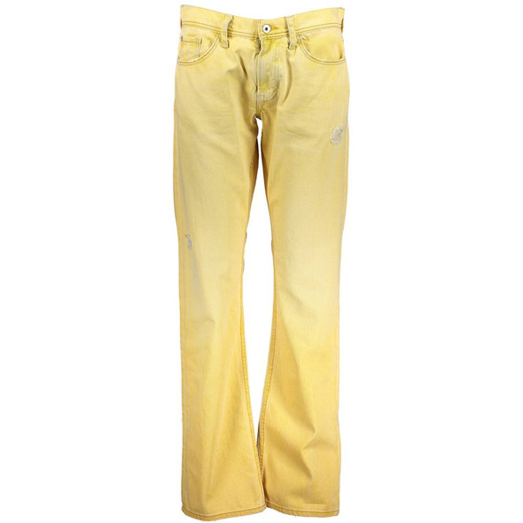 Meltin'Pot Yellow Cotton Jeans & Pant Meltin'Pot Yellow Cotton Jeans & Pant
