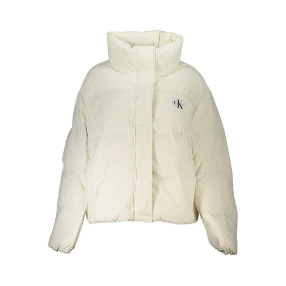 Calvin Klein White Polyamide Jackets & Coat Calvin Klein White Polyamide Jackets & Coat