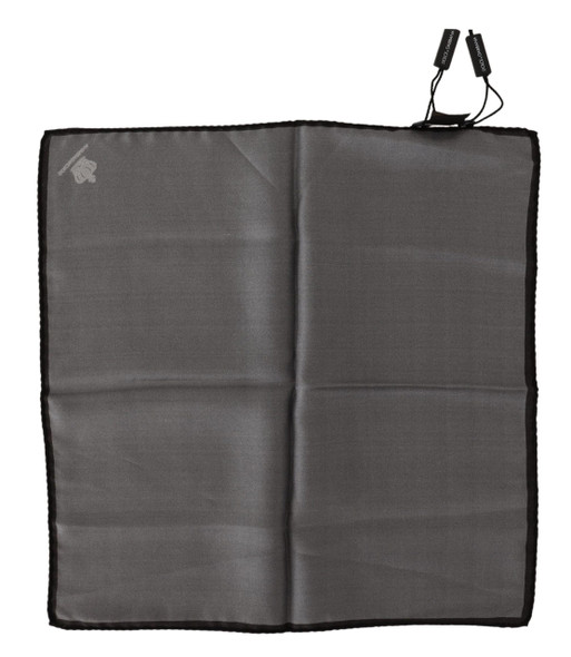 Dolce & Gabbana Gray 100% Silk Square Handkerchief Gray 100% Silk Square Handkerchief Dolce & Gabbana Gray 100% Silk Square Handkerchief Gray 100% Silk Square Handkerchief