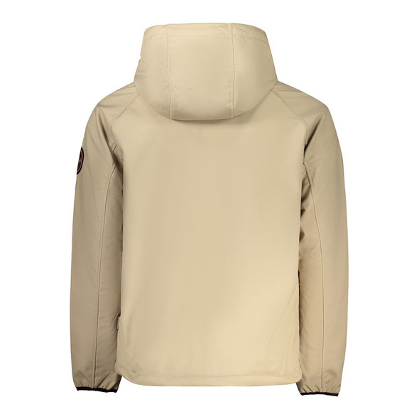 Napapijri Beige Polyester Jacket Napapijri Beige Polyester Jacket