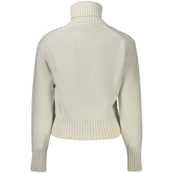 Calvin Klein White Cotton Sweater CA-32985 Calvin Klein White Cotton Sweater CA-32985