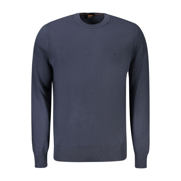 Hugo Boss Blue Cotton Sweater BO-33094 Hugo Boss Blue Cotton Sweater BO-33094