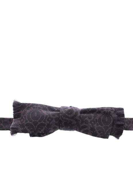 Gray Black Wool Bow Tie Gray Black Wool Bow Tie