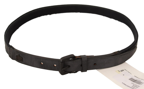 Black Leather Logo Buckle Waist Women Belt Black Leather Logo Buckle Waist Women Belt
