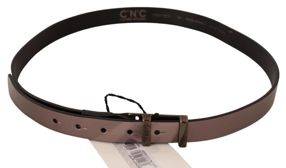 Pink Metallic Leather Buckle Belt Pink Metallic Leather Buckle Belt