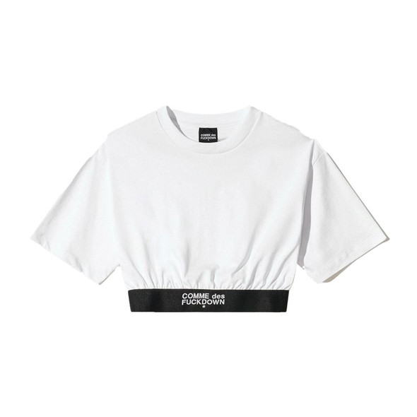 Comme Des Fuckdown White Cotton Tops & T-Shirt Comme Des Fuckdown White Cotton Tops & T-Shirt