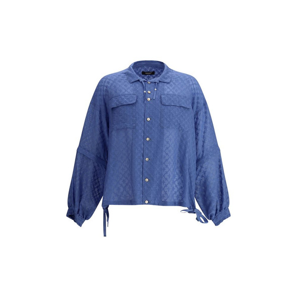 Undercover Oversized Shirt UNUC1E44082LIGHTBLUEBB Undercover Oversized Shirt UNUC1E44082LIGHTBLUEBB