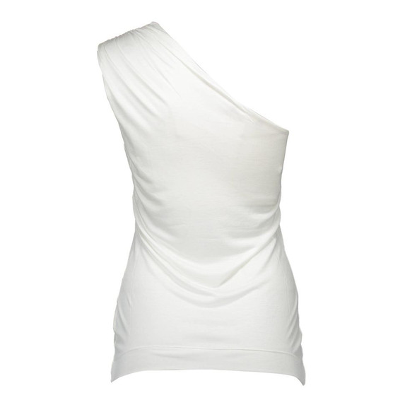 White Elastane Tops & T-Shirt White Elastane Tops & T-Shirt