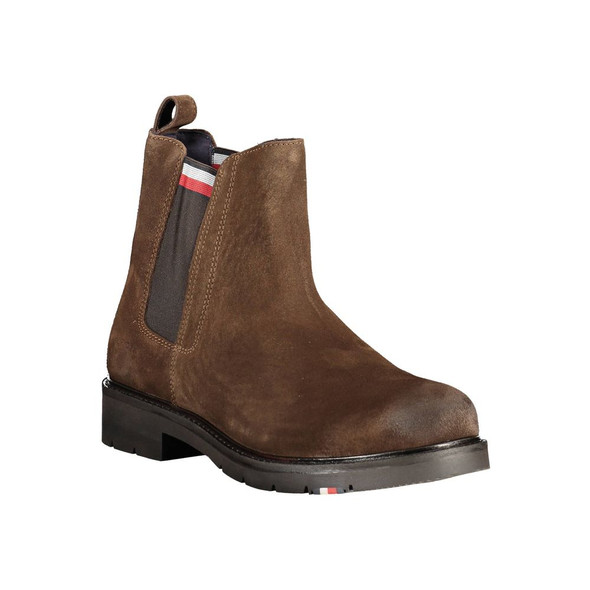 Tommy Hilfiger Brown Polyester Boot Tommy Hilfiger Brown Polyester Boot