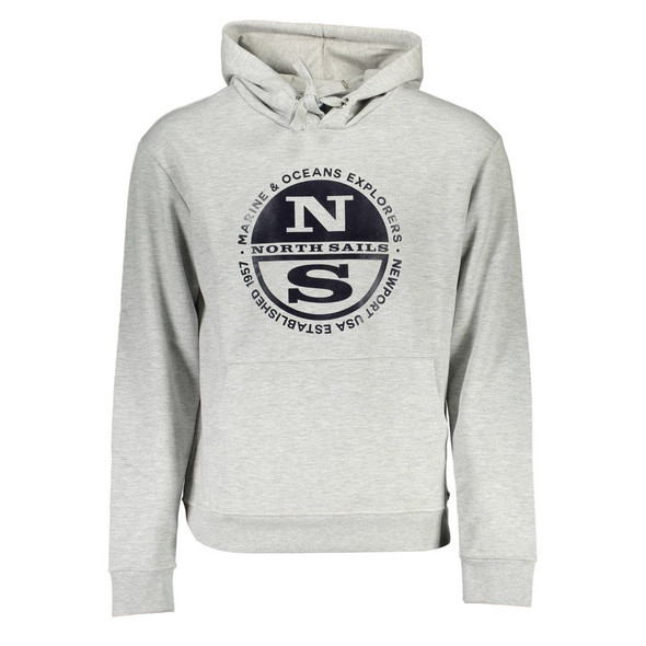 North Sails Gray Cotton Sweater NO-16056 North Sails Gray Cotton Sweater NO-16056