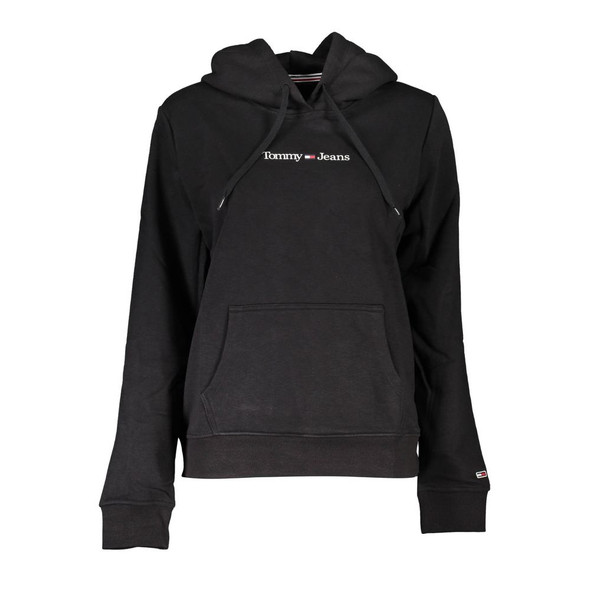 Tommy Hilfiger Black Cotton Sweater TO-18634 Tommy Hilfiger Black Cotton Sweater TO-18634