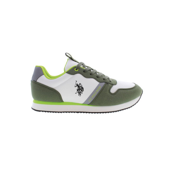 U.S. POLO ASSN. Green Polyester Men Sneaker US-37317 U.S. POLO ASSN. Green Polyester Men Sneaker US-37317