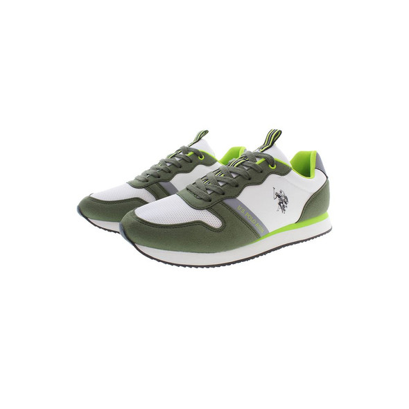 U.S. POLO ASSN. Green Polyester Men Sneaker US-37317 U.S. POLO ASSN. Green Polyester Men Sneaker US-37317