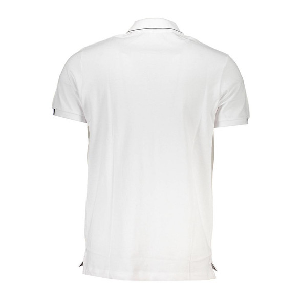 White Cotton Polo Shirt SC-22683 White Cotton Polo Shirt SC-22683