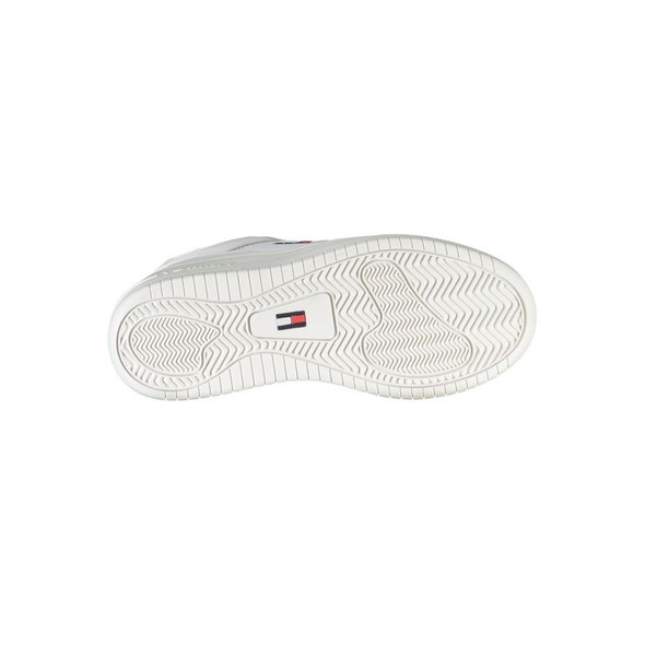 Tommy Hilfiger White Polyester Sneaker TO-22811 Tommy Hilfiger White Polyester Sneaker TO-22811