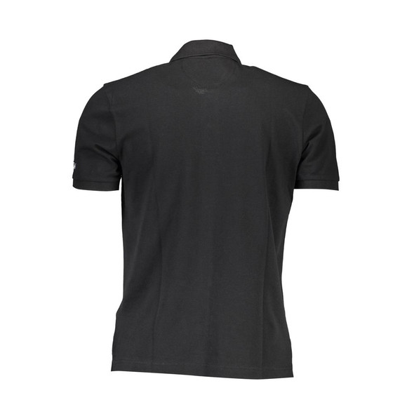La Martina Black Cotton Polo Shirt La Martina Black Cotton Polo Shirt