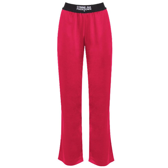 Comme Des Fuckdown Fuchsia Polyester Jeans & Pant Comme Des Fuckdown Fuchsia Polyester Jeans & Pant