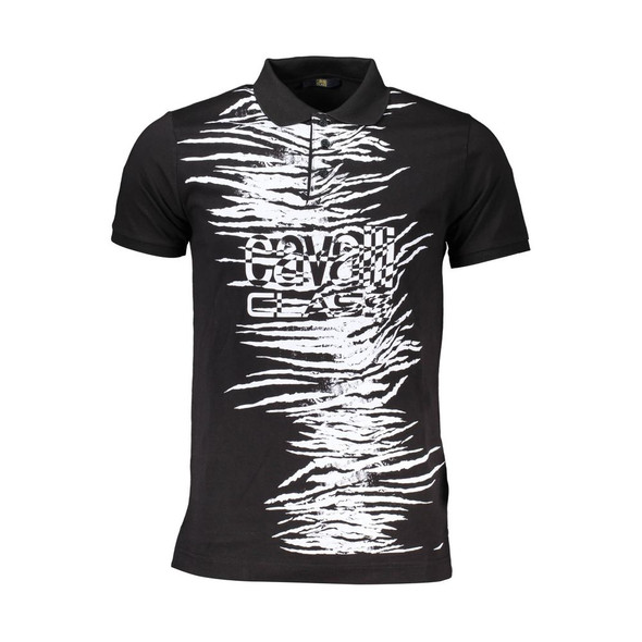 Black Cotton Polo Shirt CA-37043 Black Cotton Polo Shirt CA-37043