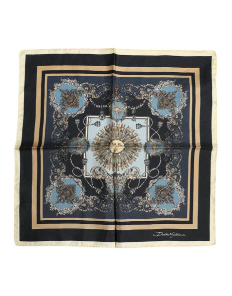 Dolce & Gabbana Multicolor Cashmere Square Men Foulard Scarf Dolce & Gabbana Multicolor Cashmere Square Men Foulard Scarf