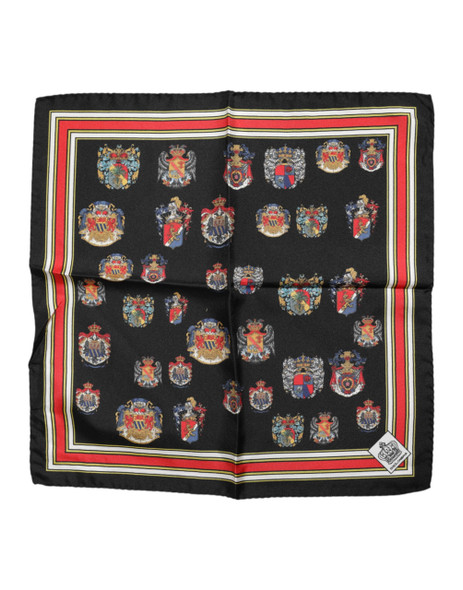 Dolce & Gabbana Multicolor Silk Square Men Foulard Scarf Dolce & Gabbana Multicolor Silk Square Men Foulard Scarf