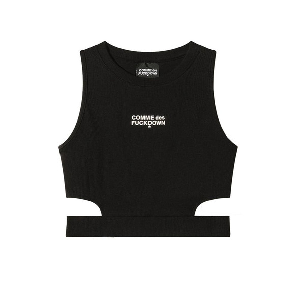 Comme Des Fuckdown Black Cotton Tops & T-Shirt CO-15662 Comme Des Fuckdown Black Cotton Tops & T-Shirt CO-15662
