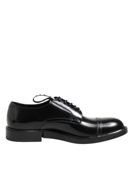 Dolce & Gabbana Black Leather Dress Lace Up Men Formal Shoes Dolce & Gabbana Black Leather Dress Lace Up Men Formal Shoes