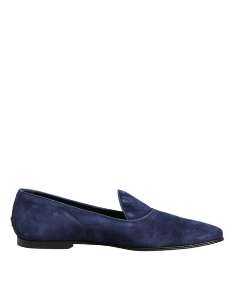 Blue Velvet DG Logo Loafers Formal Shoes MV7472 Blue Velvet DG Logo Loafers Formal Shoes MV7472
