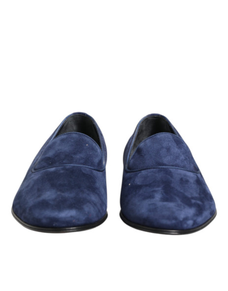 Blue Velvet DG Logo Loafers Formal Shoes MV7472 Blue Velvet DG Logo Loafers Formal Shoes MV7472