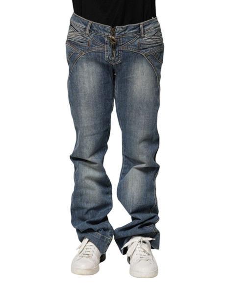 Blue Washed Straight Fit Men Denim Jeans Blue Washed Straight Fit Men Denim Jeans