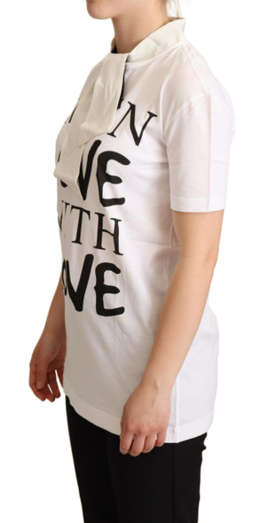 White Cotton Silk I'm In Love Top T-shirt White Cotton Silk I'm In Love Top T-shirt