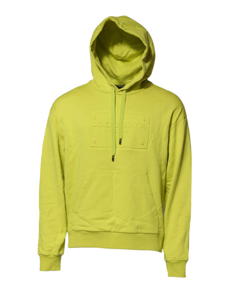 Green Cotton Hooded Logo Sweatshirt Sweater Green Cotton Hooded Logo Sweatshirt Sweater