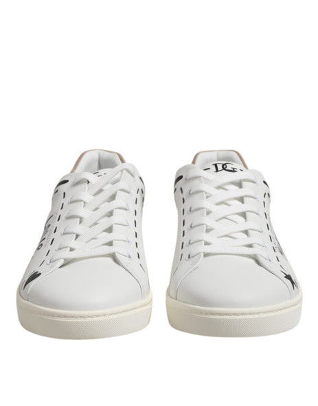 White Leather MILANO Low Top Sneakers Shoes MV7525 White Leather MILANO Low Top Sneakers Shoes MV7525