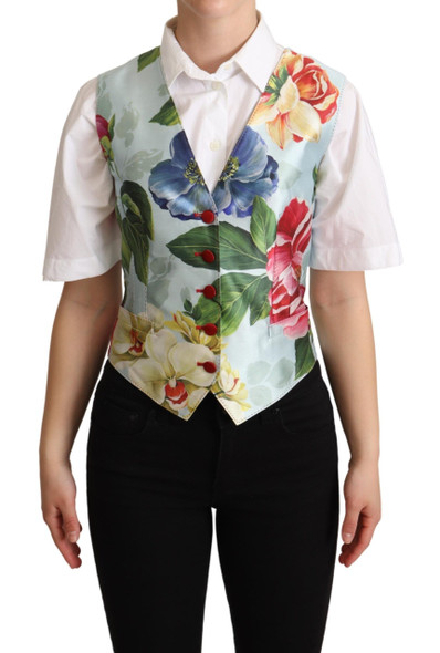 Mint Green Floral Silk Waistcoat Vest Mint Green Floral Silk Waistcoat Vest