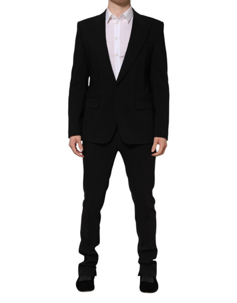 Dolce & Gabbana Black MARTINI Single Breasted 2 Piece Suit KOS2302 Dolce & Gabbana Black MARTINI Single Breasted 2 Piece Suit KOS2302