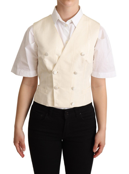 Beige Silk Sleeveless Waistcoat Vest Beige Silk Sleeveless Waistcoat Vest