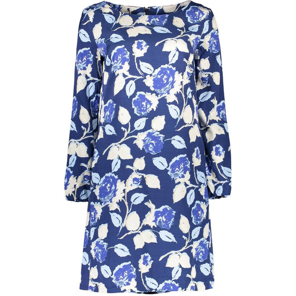 Gant Blue Viscose Dress GA-1404 Gant Blue Viscose Dress GA-1404