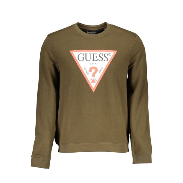 Guess Jeans Green Cotton Sweater GU-4064 Guess Jeans Green Cotton Sweater GU-4064