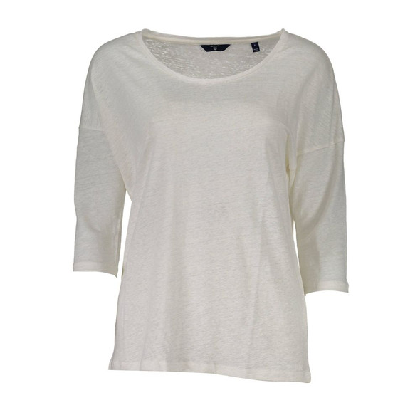 Gant White Linen Tops & T-Shirt Gant White Linen Tops & T-Shirt
