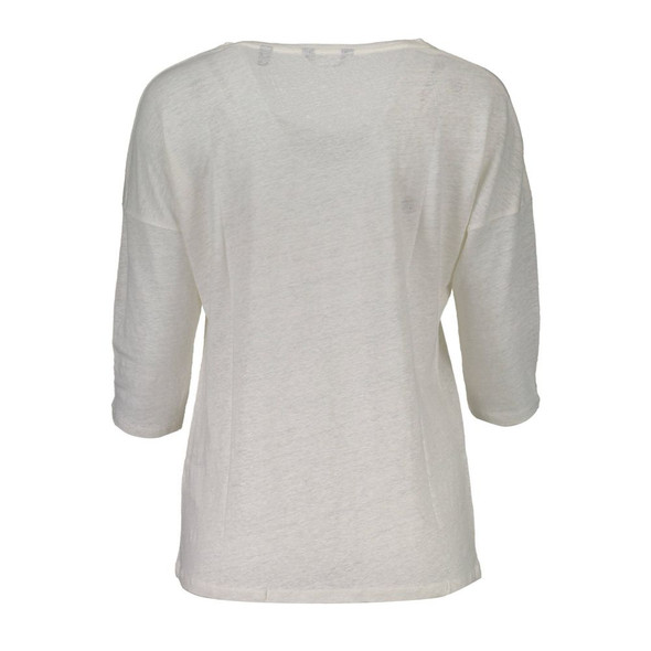 Gant White Linen Tops & T-Shirt Gant White Linen Tops & T-Shirt