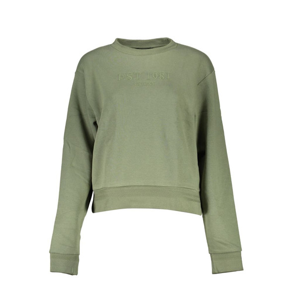 Guess Jeans Green Cotton Sweater GU-10156 Guess Jeans Green Cotton Sweater GU-10156