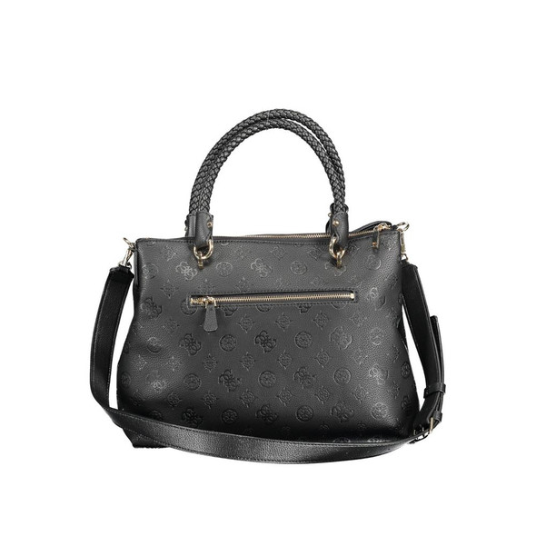 Guess Jeans Black Polyethylene Handbag GU-10633 Guess Jeans Black Polyethylene Handbag GU-10633