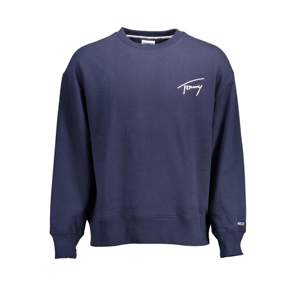 Tommy Hilfiger Blue Cotton Sweater TO-10736 Tommy Hilfiger Blue Cotton Sweater TO-10736