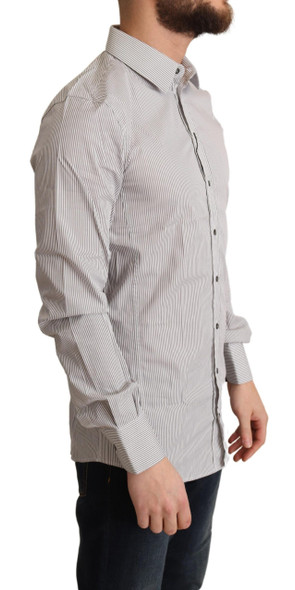 Gray Cotton Slim Fit Mens SICILY Shirt Gray Cotton Slim Fit Mens SICILY Shirt