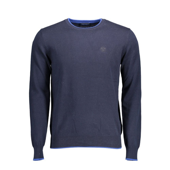 North Sails Blue Cotton Sweater NO-12577 North Sails Blue Cotton Sweater NO-12577