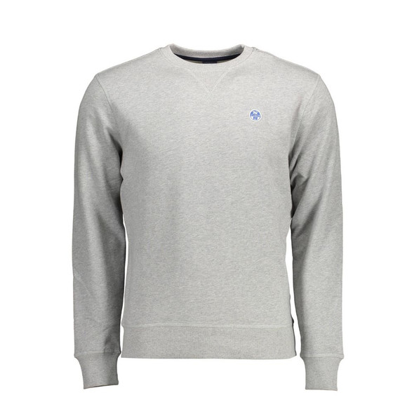 North Sails Gray Cotton Sweater NO-12587 North Sails Gray Cotton Sweater NO-12587